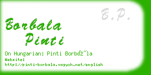 borbala pinti business card